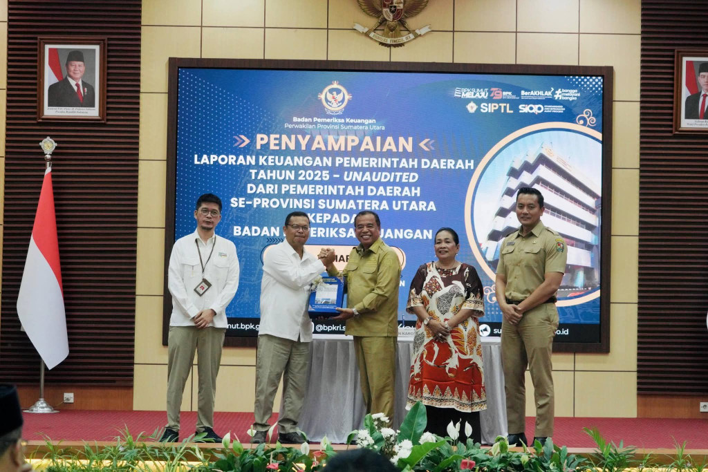 BPK Perwakilan Sumut Terima LKPD Unaudited TA 2025 dari Pemkab Karo Tepat Waktu Sesuai Amanat Undang-Undang