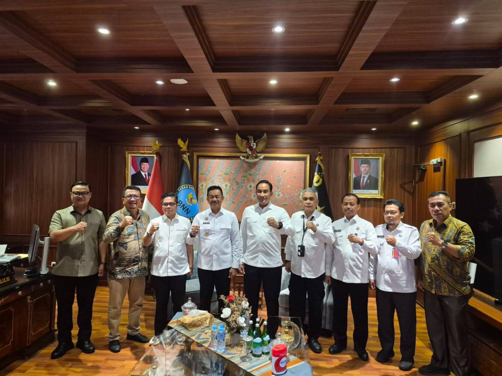 Bupati Madina Beserta Rombongan Sambangi BNN Ri Minta Dukungan Pembangunan Jalan dan Ekonomi Alternatif