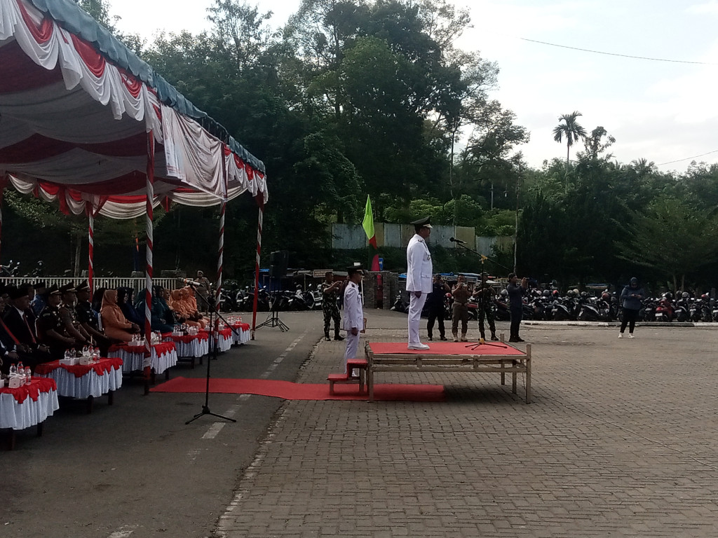 Bupati Madina Pimpin Upacara Peringatan Hari Otonomi Daerah Ke-XXX