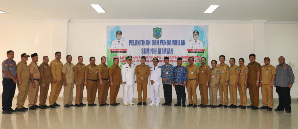 Bupati Resmi Melantik dan Sumpah Jabatan Pejabat Pimpinan Tinggi Pratama di Lingkungan Pemerintah Kabupaten Paluta.