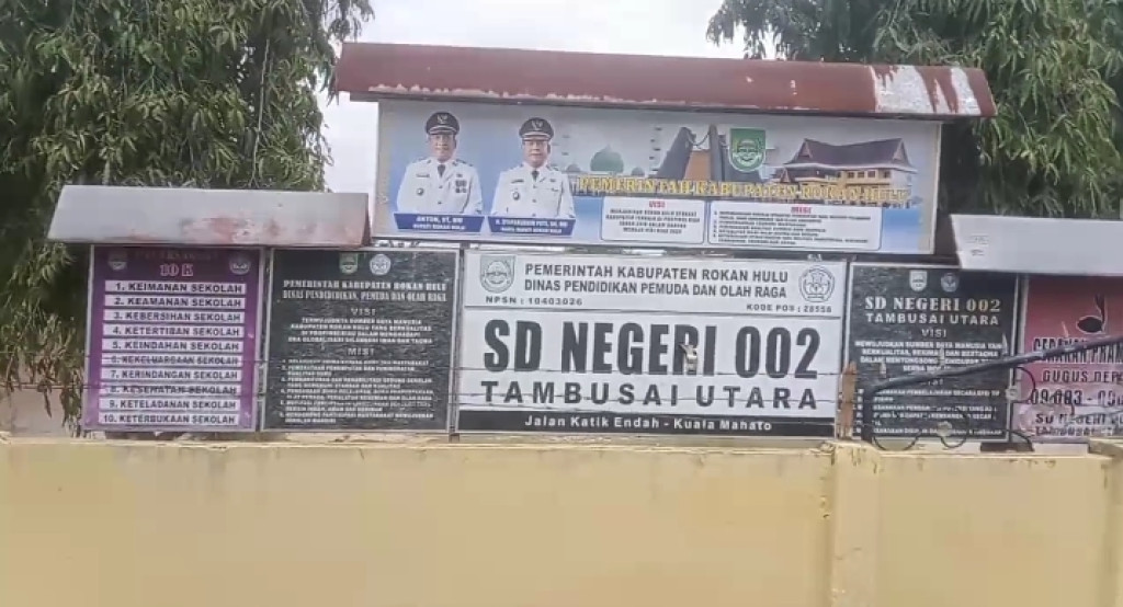 Diduga Abaikan Perawatan Sekolah, Kondisi SDN 002 Tambusai Utara Rusak dan Membahayakan Siswa