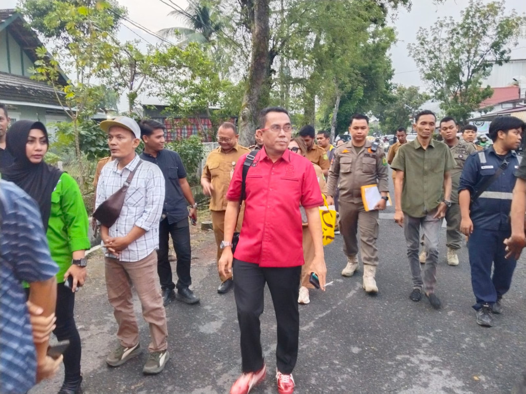 DPRD Medan Tinjau Bangunan Diduga Tanpa PBG di Lahan PT KAI