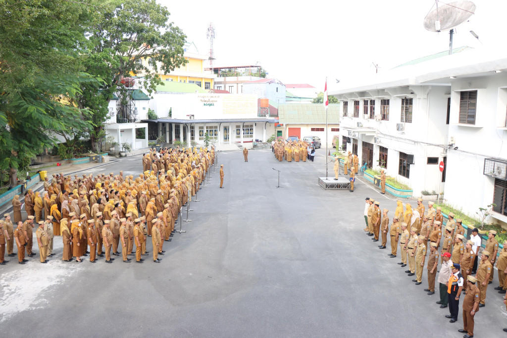 Jadi Pembina Dalam Apel Gabungan, Sekda Binjai Soroti Harmoni Sosial dan Disiplin Aparatur