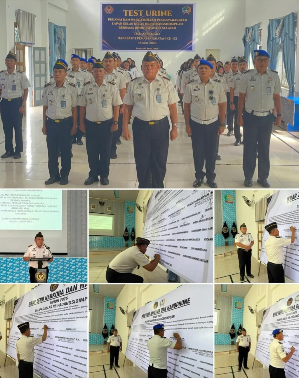 Kalapas Padangsidimpuan Gaungkan "Zero Handphone dan Narkoba", Tegaskan Integritas Petugas