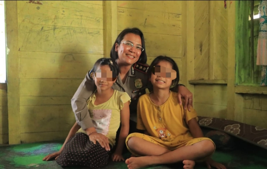 Kapolres Samosir Sampaikan Akan Jadi Orangtua Asuh Untuk Kedua Anak dan Pelaku Akan di Proses Hukum Secara Profesional