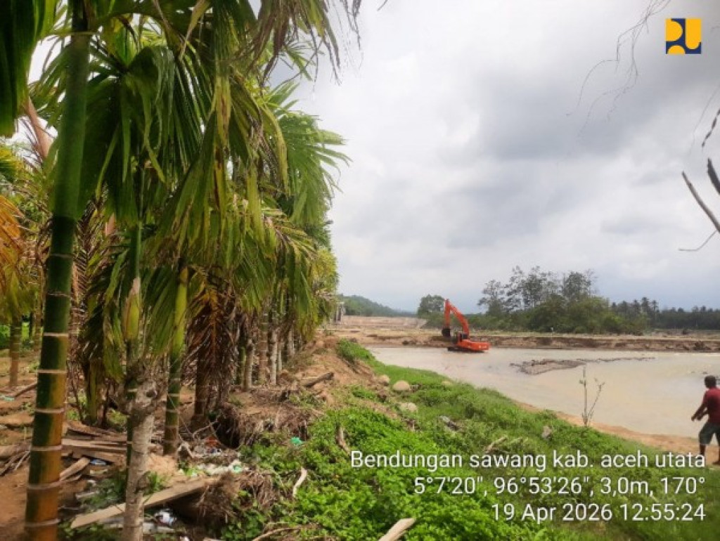 Kementerian PU Tangani Darurat Bendung Jamuan, 1.600 Hektare Sawah Terdampak