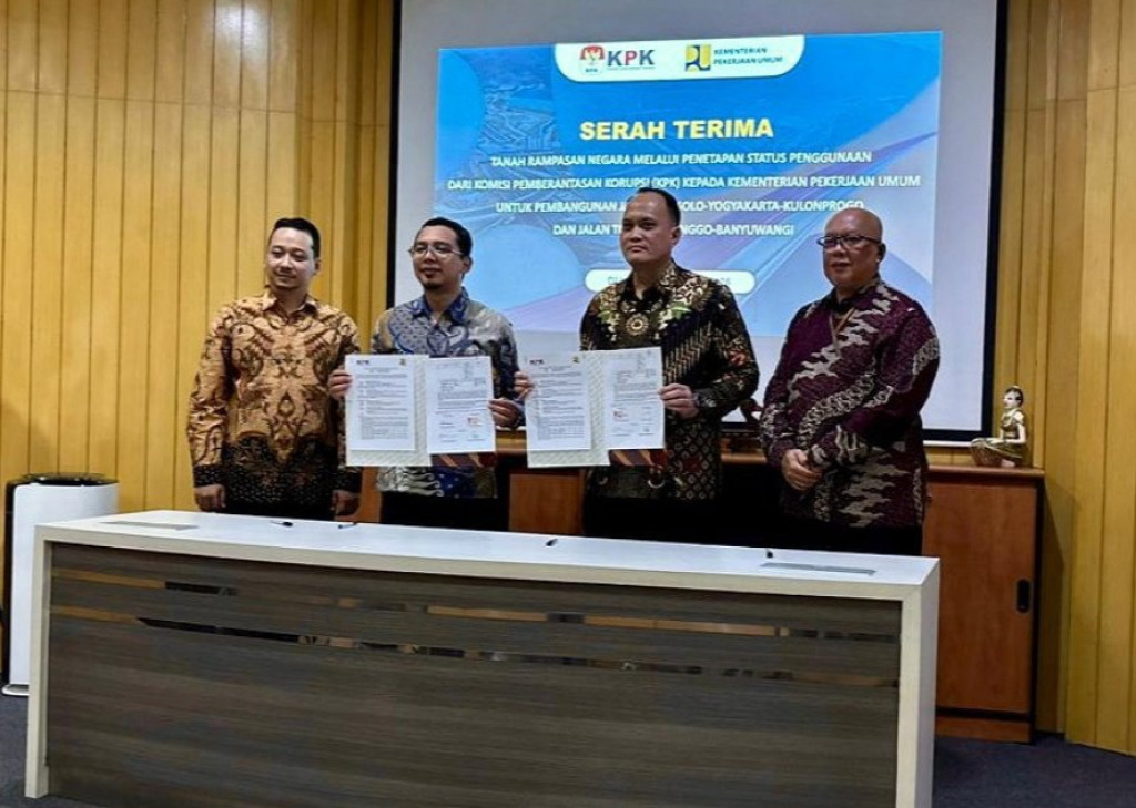 KPK Serahkan Aset Rp3,88 Miliar ke Kementerian PU untuk Proyek Tol PSN