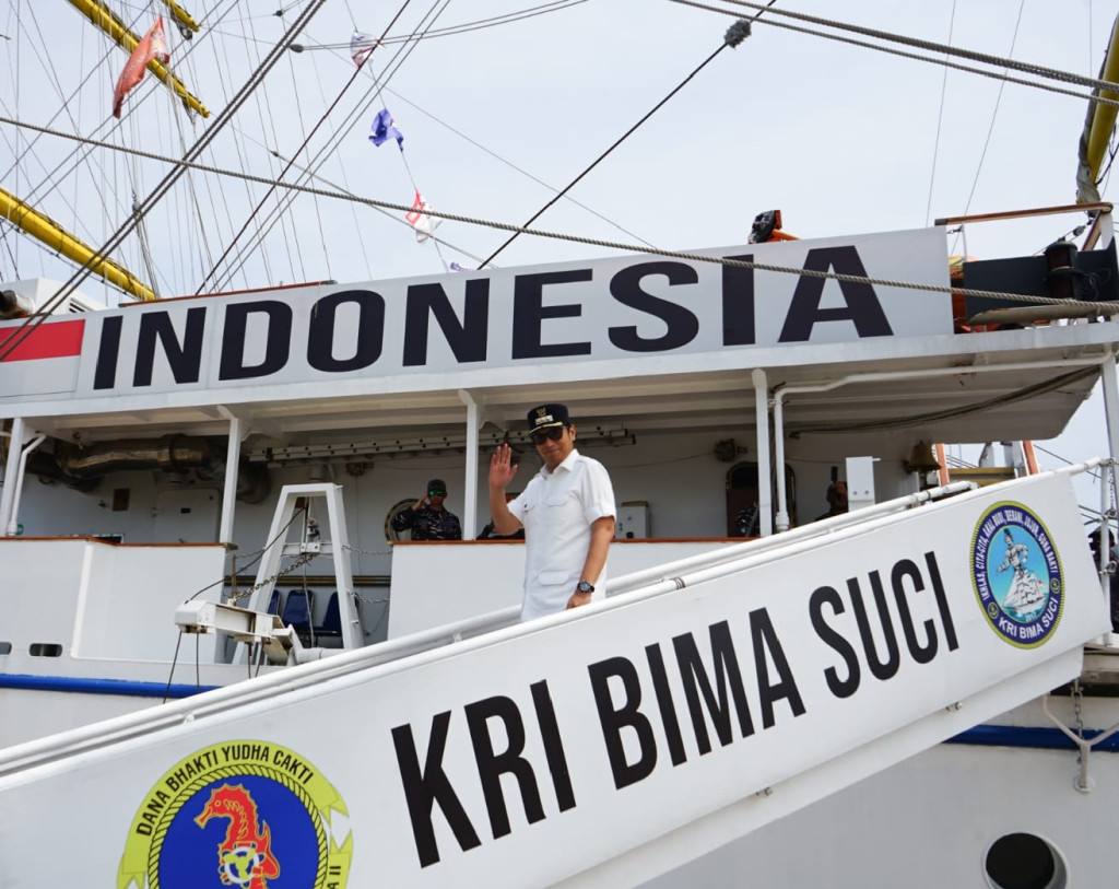 KRI Bima Suci Sandar di Belawan, Rico Waas Kenalkan Medan ke Dunia
