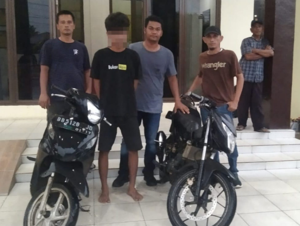 Maling Motor di Portibi Ketahuan Gadaikan Barang Bukti