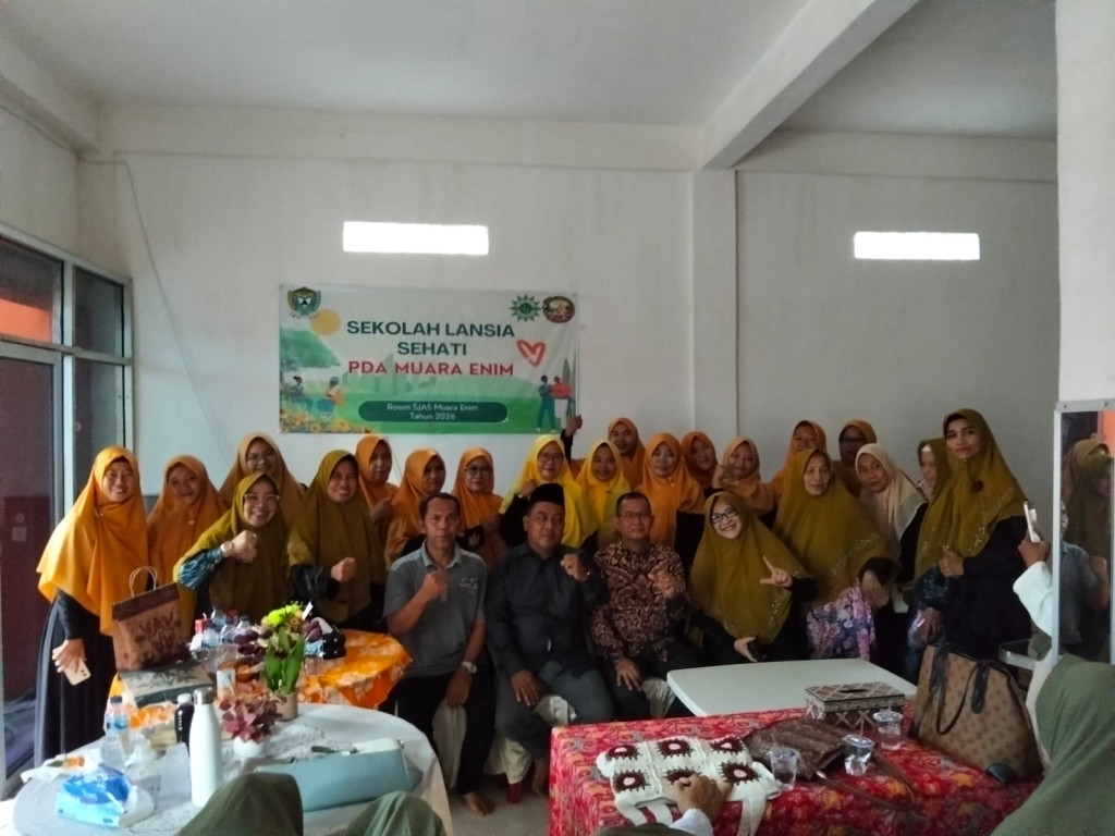 PDA Muara Enim Gelar Sekolah Lansia dan Halalbihalal