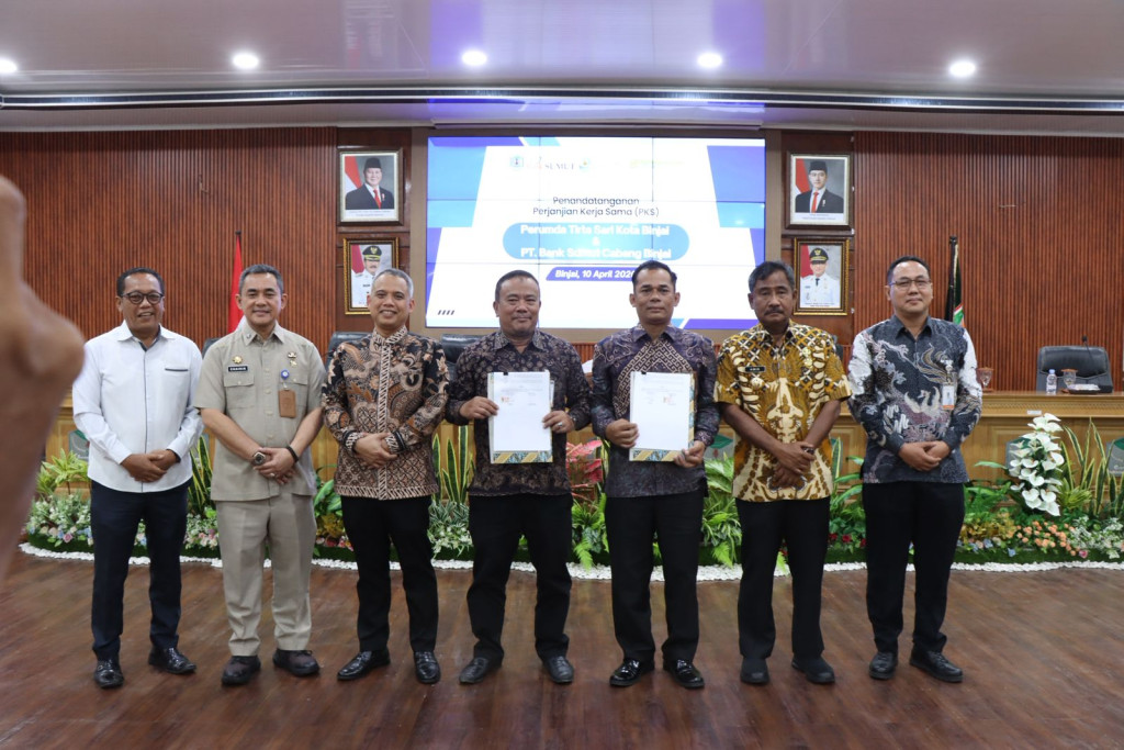 Pemko Binjai Dukung Kerja Sama Bank Sumut dan Perumda Tirtasari Tingkatkan Layanan Publik