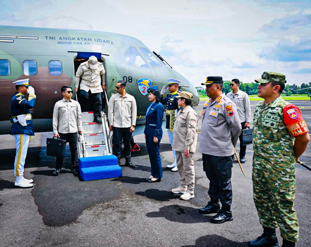 Prabowo Tiba di Jawa Tengah, Tinjau Pengelolaan Sampah hingga Proyek Hilirisasi