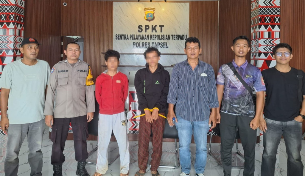 Rekaman CCTV Ungkap Aksi Pencurian Handphone, Dua Pelaku Ditangkap Polisi di Tapanuli Selatan