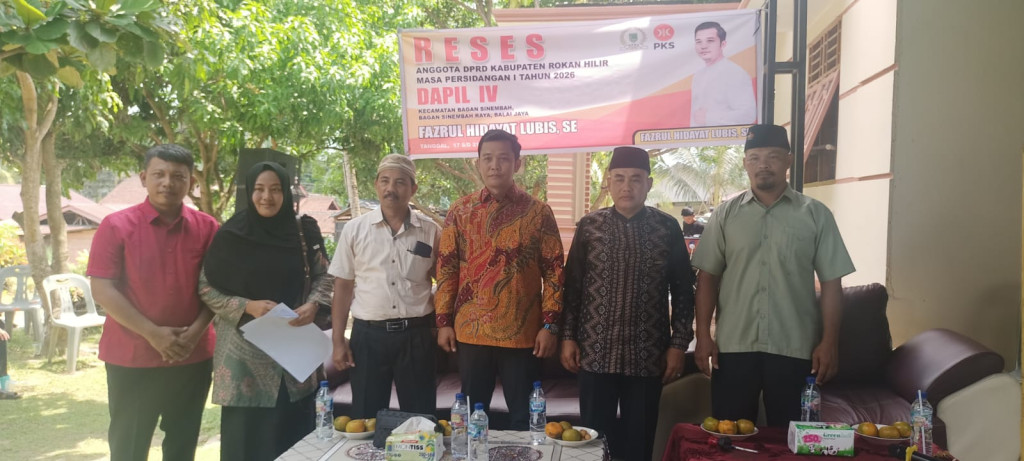 Reses DPRD Rohil: Fazrul Hidayat Lubis,SE Serap Aspirasi Warga Kepenghuluan Glora