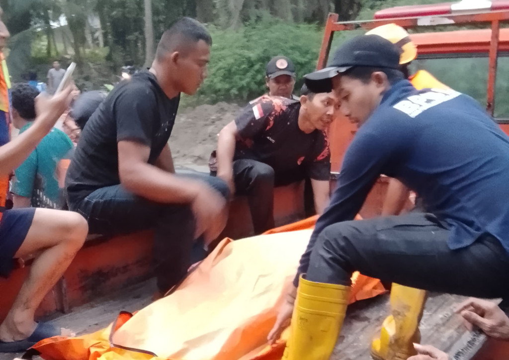 Respon Cepat BPBD Kota Binjai, Pria 37 Tahun Meninggal Dunia  Terseret Arus Sungai Bingei ditemukan