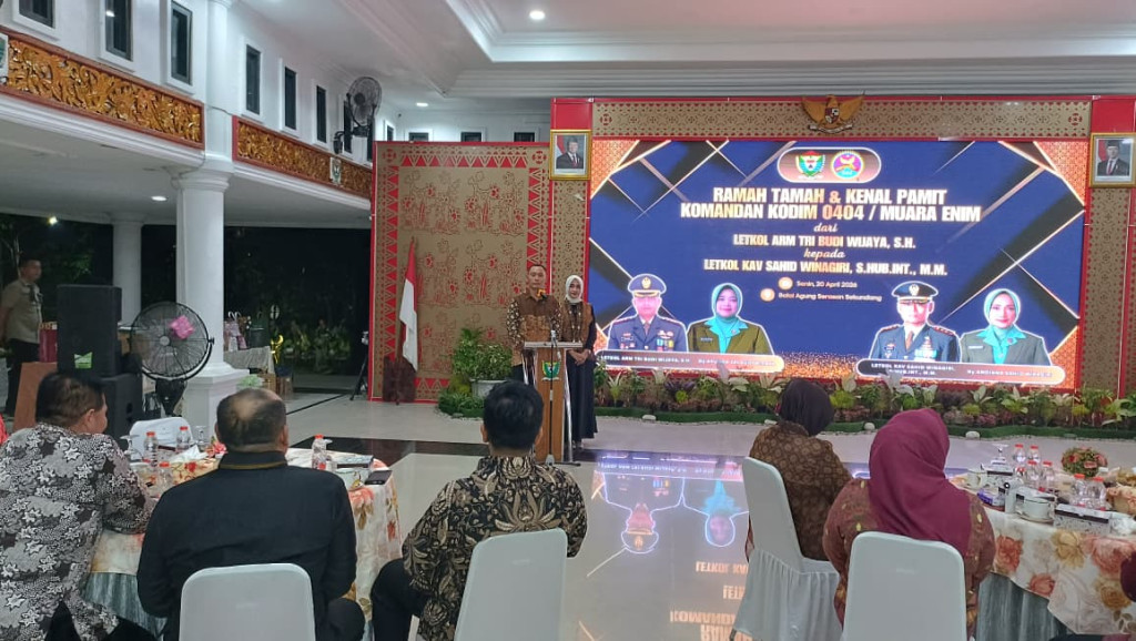 Rotasi Dandim 0404 Muara Enim, Letkol Kav Sahid Winagiri Resmi Jabat Komandan Baru