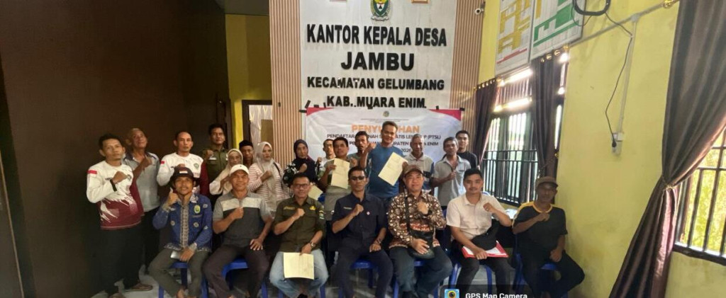 Sasar Wilayah Gelumbang, Kantah Muara Enim Jemput Bola Sukseskan PTSL 2026