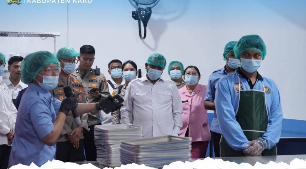 Satuan Pelayanan Pemenuhan Gizi  Polres Karo Diresmikan  Kapoldasu,Bupati Karo Ikut Hadir