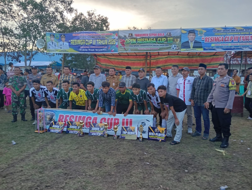 Sialang Bujing FC Juara 1 dalam Turnamen Sepak Bola Resimga Cup III Tahun 2026