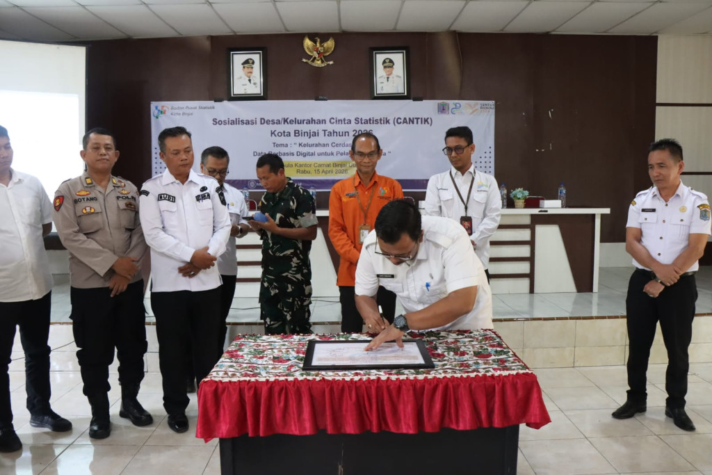 Sosialisasi CANTIK 2026: Langkah Awal Perkuat Data Digital Kelurahan di Kota Binjai