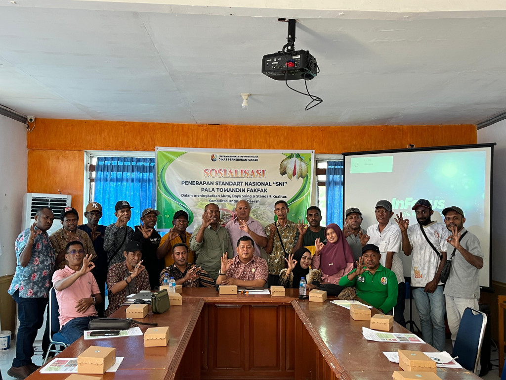 Sosialisasi Penerapan SNI Pala Tomandin Fakfak, Perkuat Mutu dan Daya Saing Komoditas Unggulan Daerah