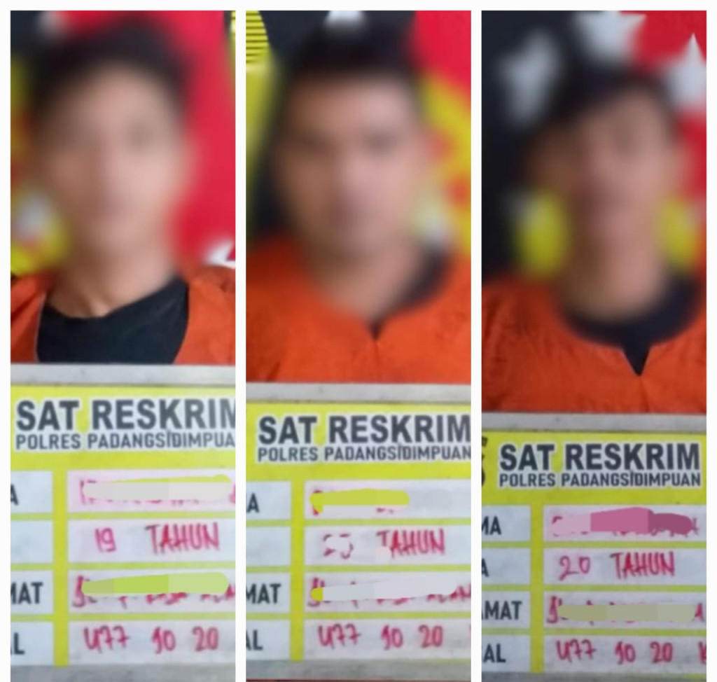Tiga Pelaku Curanmor Dibekuk di Padangsidimpuan, Motor Korban Dipreteli untuk Dijual