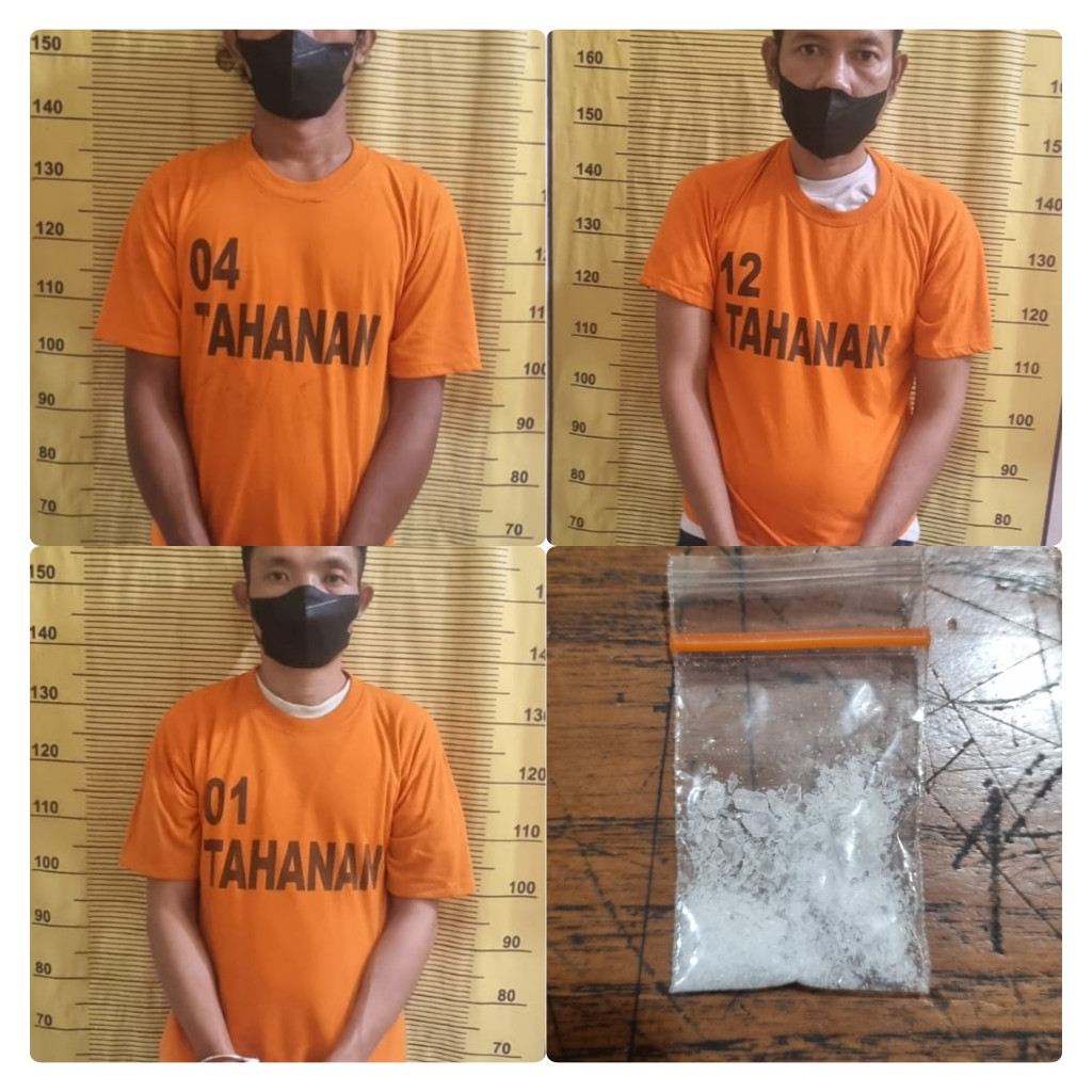 Tiga  Pengedar Narkoba Di Kota Binjai Mengakui Perbuatannya Setelah Diringkus Satresnarkoba Polres Binjai berikut Barang Buktinya