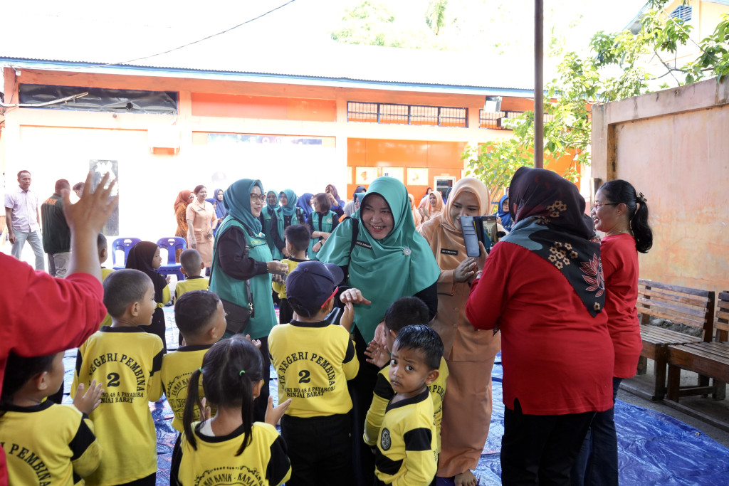 TP. PKK Kota Binjai dan BPBD Binjai Bersinergi Edukasi Kebencanaan bagi Anak Usia Dini