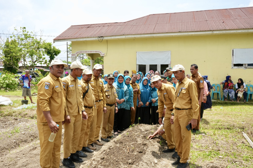 TP. PKK Kota Binjai Dukung Ketahanan Pangan Keluarga Melalui Penanaman Bibit Sayur