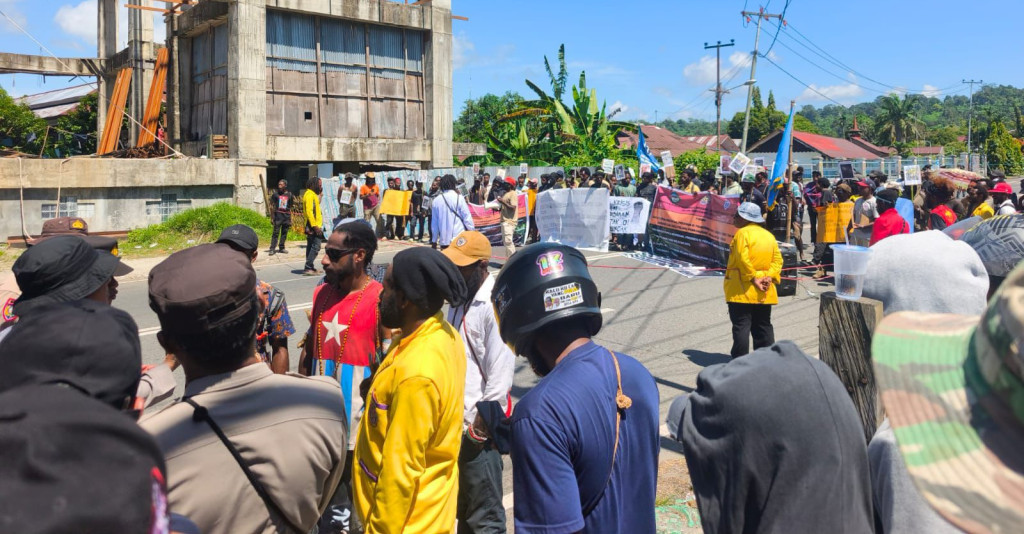 Unjuk Rasa Mahasiswa di Manokwari, Polda Papua Barat Berikan Pengamanan  Humanis