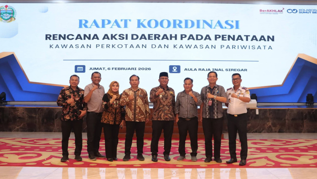 Wabup Dairi Hadiri Rakor Penataan Kawasan Perkotaan dan Pariwisata Provsu