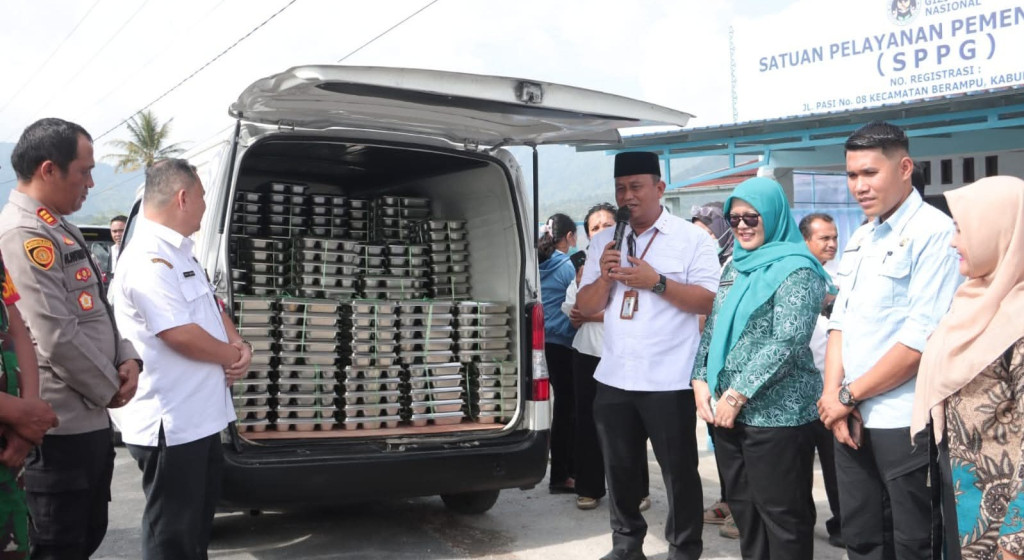 Wabup Dairi Launching SPPG Berkah Berampu, 17 SPPG Sudah Beroperasi