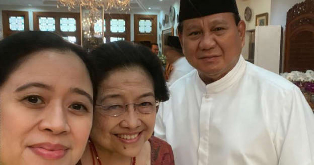 Prabowo Silaturahmi Lebaran Pertama di Rumah Megawati