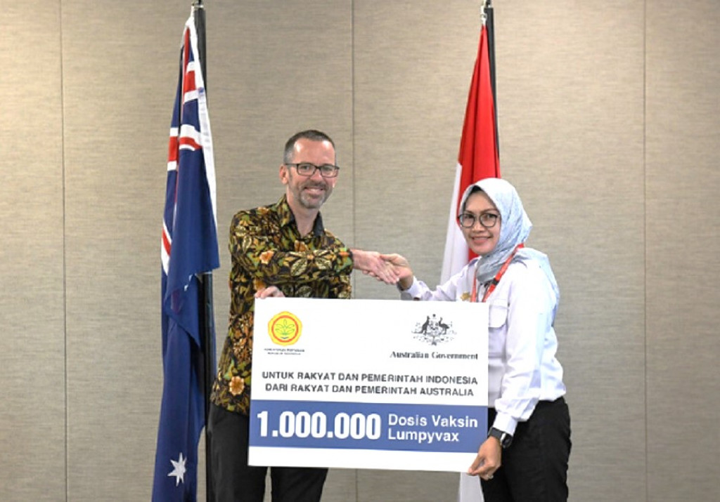 Australia Berikan 500 Ribu Vaksin LSD untuk Indonesia
