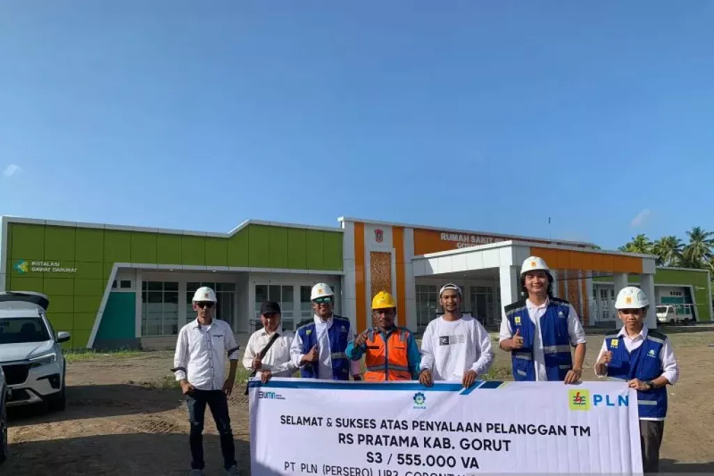PLN Sambung Listrik 55.000 VA Rumah Sakit Pratama Tolinggula Gorontalo Utara