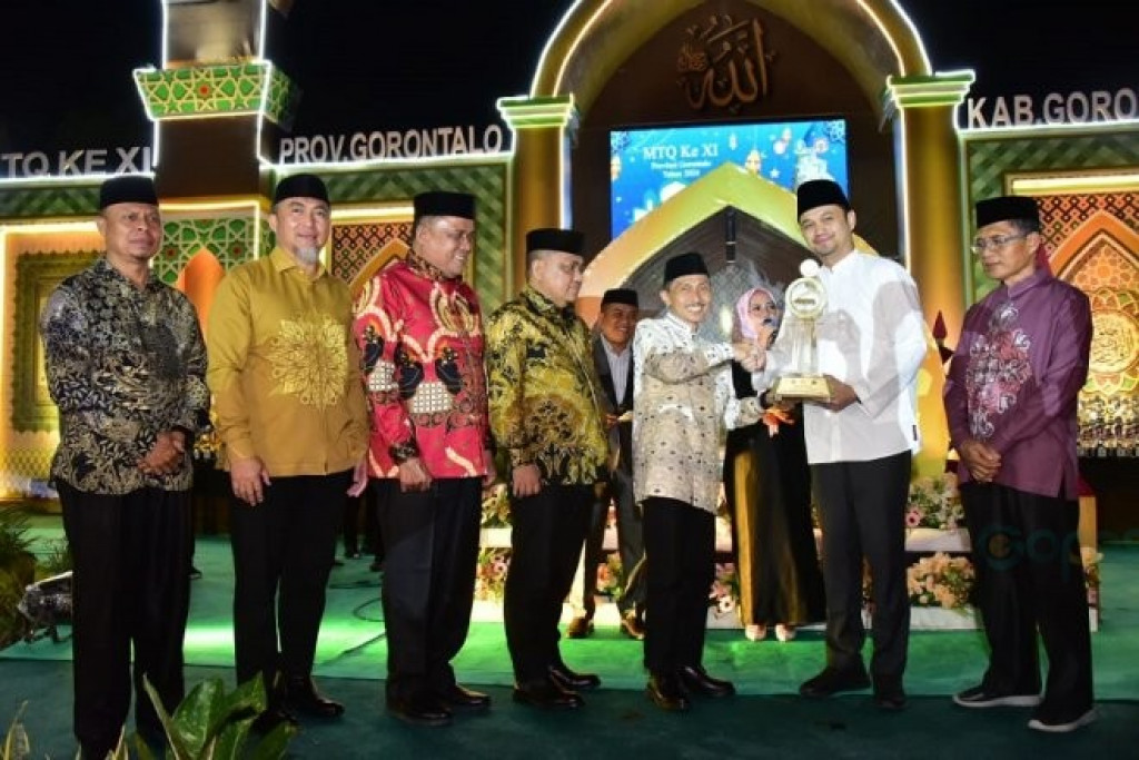 Kafilah Kota Gorontalo Pertahankan Juara Umum MTQ ke-XI Provinsi