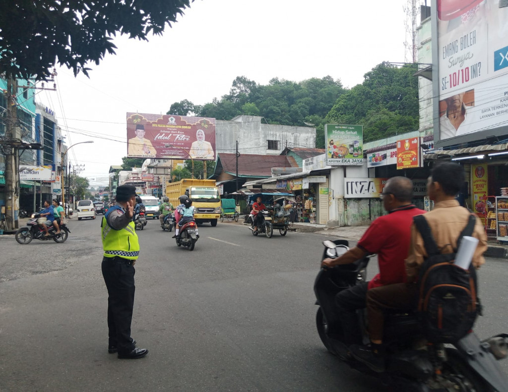 Mengamankan Arus Lalu Lintas, Polres Sibolga Gelar Posko Mobilitas Pagi