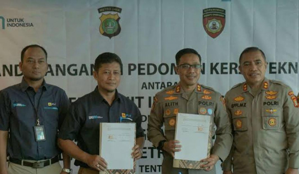 PLN UID Banten dan Ditpamobvit Polda Metro Jaya Teken MoU Pengamanan