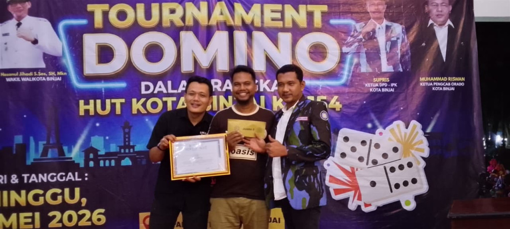Turnamen Domino Piala Ketua DPD IPK Kota Binjai Meriahkan HUT ke-154, Sapma IPK dan DPD IPK Raih Prestasi