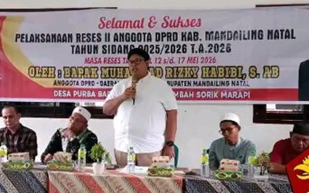 Anggota DPRD Madina Muhammad Rizky Habibi Nasution Gelar Reses di Desa Purba Baru