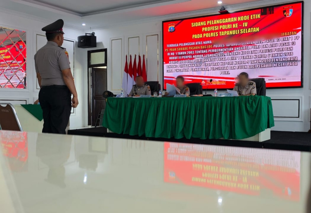 Banding PTDH Oknum Polisi Polres Tapsel Belum Jelas, Kasus Dugaan Nikah Siri dan Perselingkuhan Jadi Sorotan