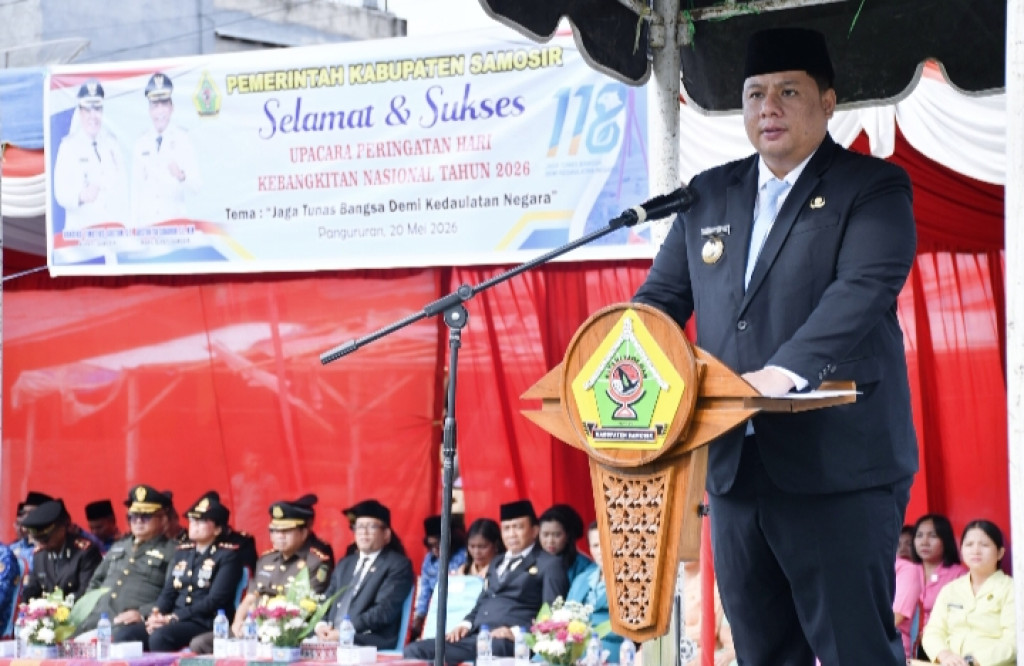 Bupati Samosir Sampaikan Tema HARKITNAS 2026 Jaga Tunas Bangsa Demi Kedaulatan Negara