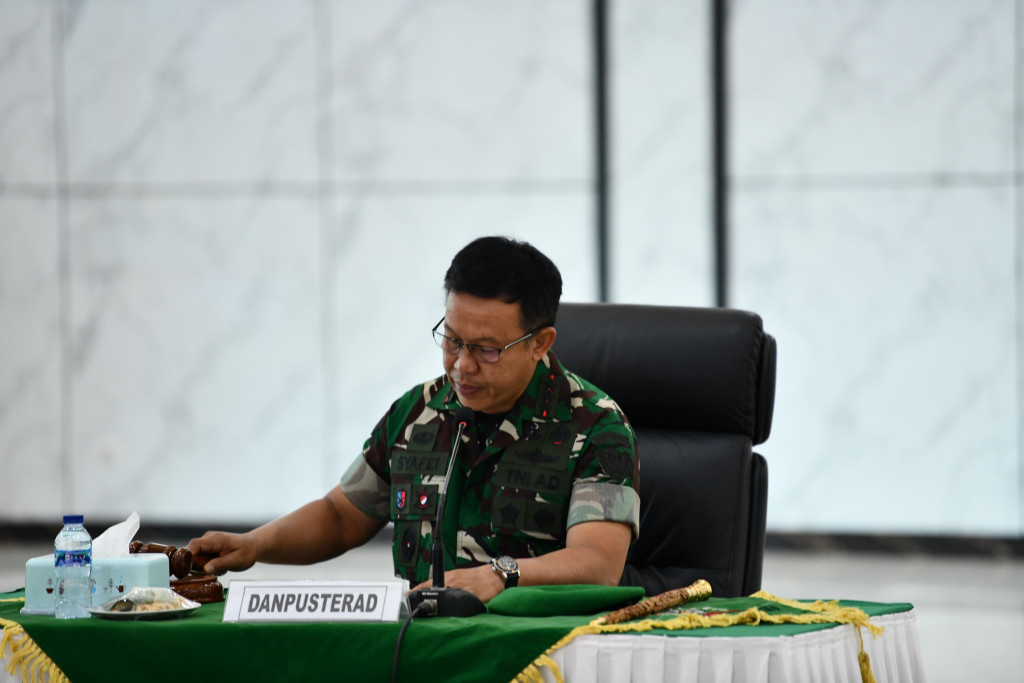 Danpusterad Pimpin Upacara Pembukaan MTT Katpuan Apkowil Tersebar TA 2026