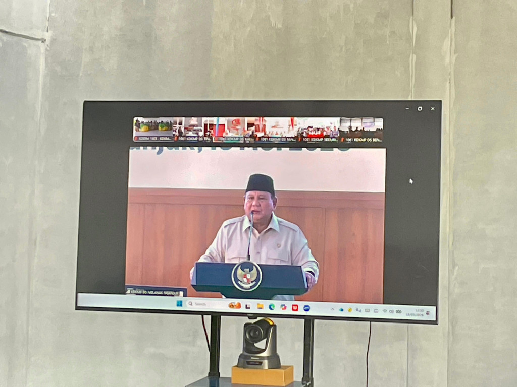 Danrem 182/JO Ikuti Launching 1.061 Koperasi Desa Merah Putih Bersama Presiden Prabowo