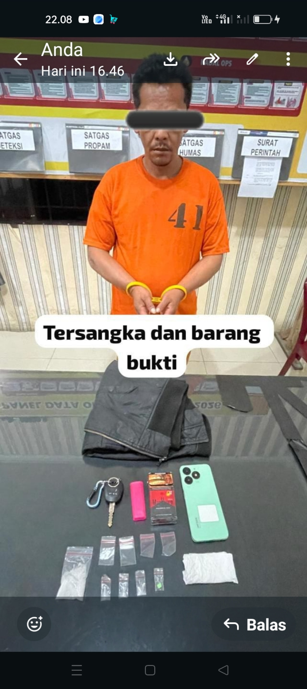 Diduga Edarkan Sabu dan Ekstasi,Seorang Petani Ditangkap Polisi di Desa Kutarayat