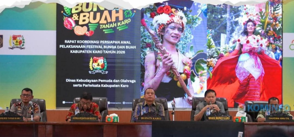 Gelar Rapat Koordinasi Persiapan Festival Bunga dan Buah Tahun 2026,Melalui Even Ini Kembangkan Pariwisata Unggulan