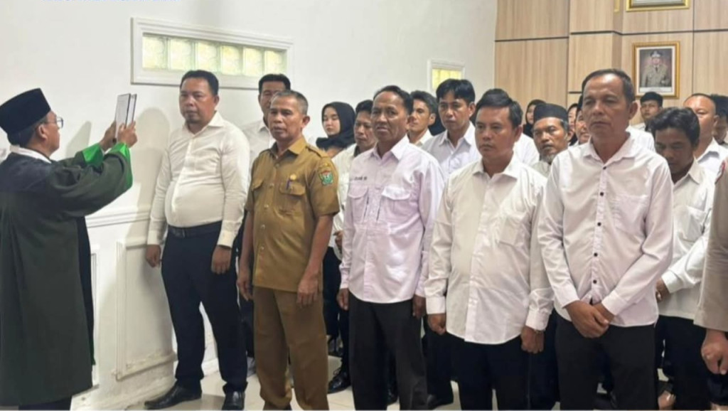 Kantah Muara Enim Lantik Panitia PTSL 2026 di 6 Desa