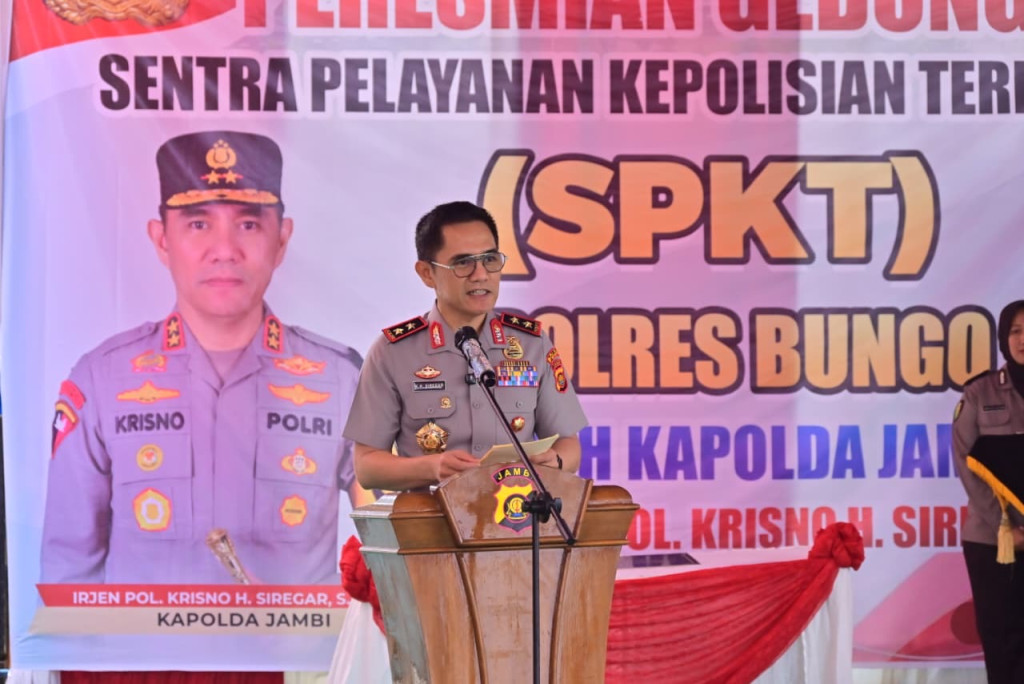Kapolda Jambi Resmikan Gedung Baru SPKT dan Tinjau SPPG Polres Bungo
