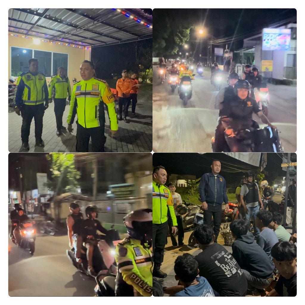 Kapolres Binjai Bersama Timsus Anti Begal Melaksanakan Patroli KRYD Di wilayah Hukum Polres Binjai.