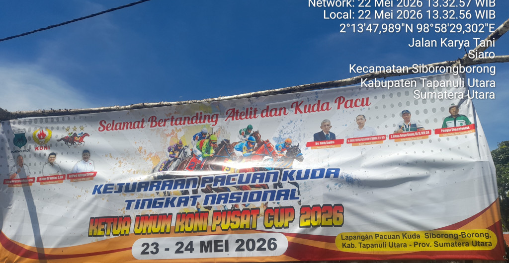 Kejuaraan Pacu Kuda Tingkat Nasional 2026 Digelar di Siborongboronh, Gratis Bagi Penonton dan Peserta